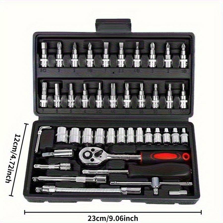 Screwdriver Bit Tool Set Color Black 46 Piece Set