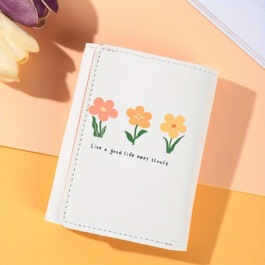 Pink Cute Tri-Fold Wallet