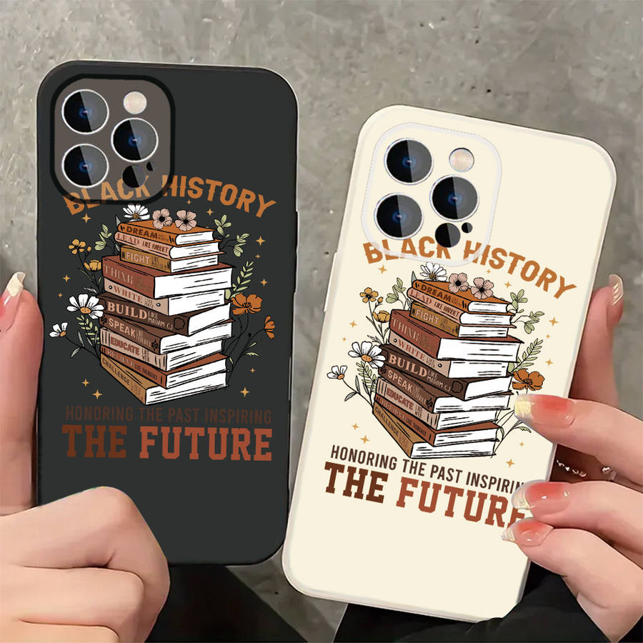 1Pc Ivory White For iPhone 15 Empowering Legacy Phone Case
