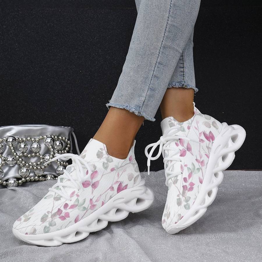 Women S Sneakers Color Pink White Sizeuk 8