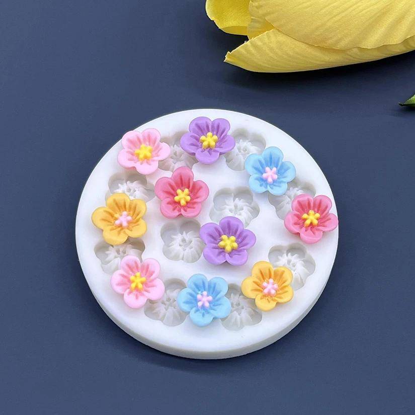 Suitable For Baking Molds Color 1Pc  10 Holes Mini Flower