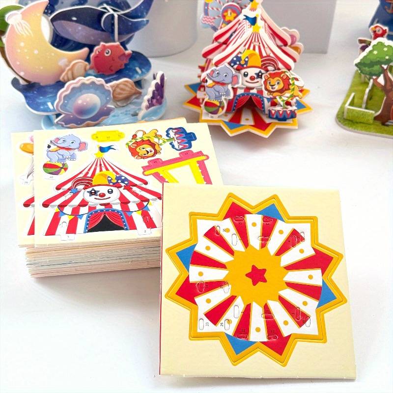 Building Toy Architectural Model Toy Set Model Random Style Quantity 4 Pcs