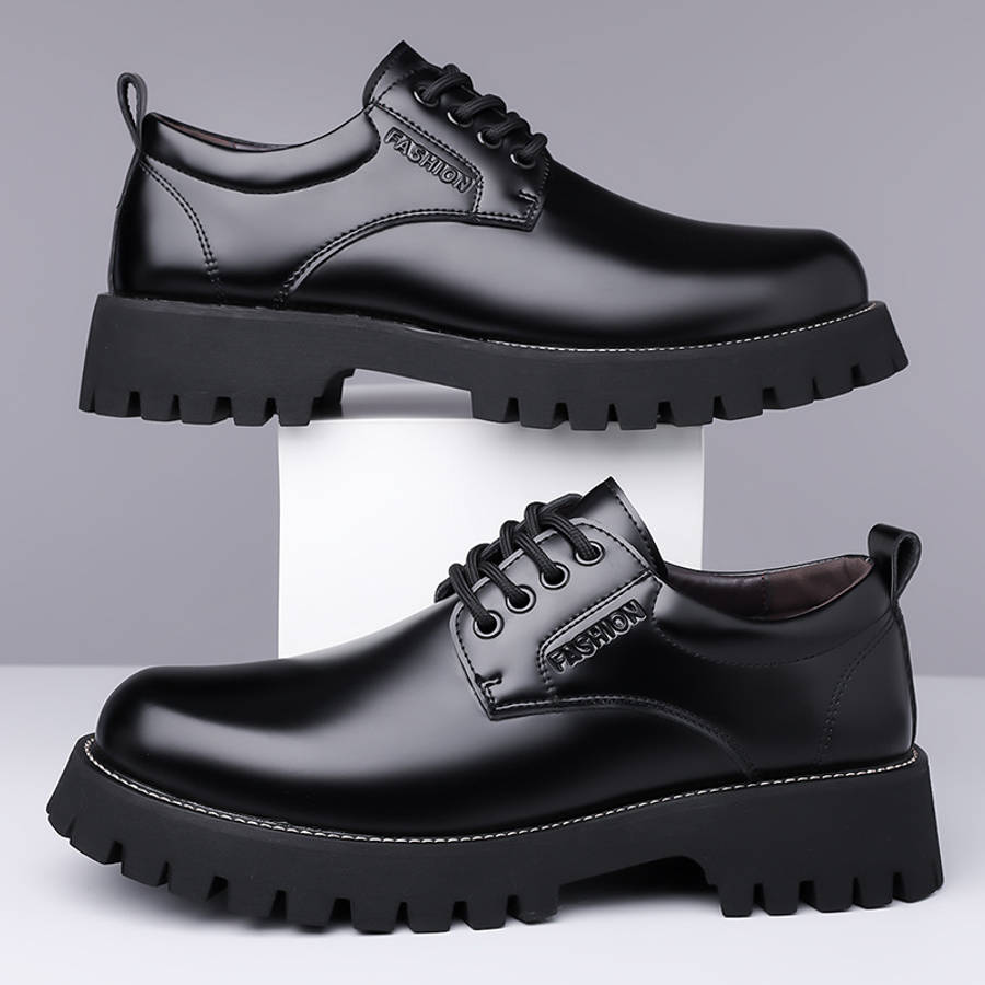 Mens Leather Shoes Color Black Sizeuk 10.5