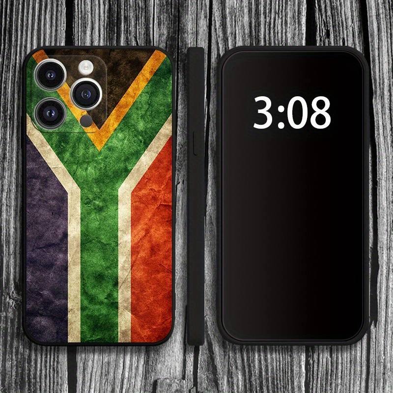1Pc Mixed Color  For iPhone 7 8 SE2 SE3 South African Flag Phone Case