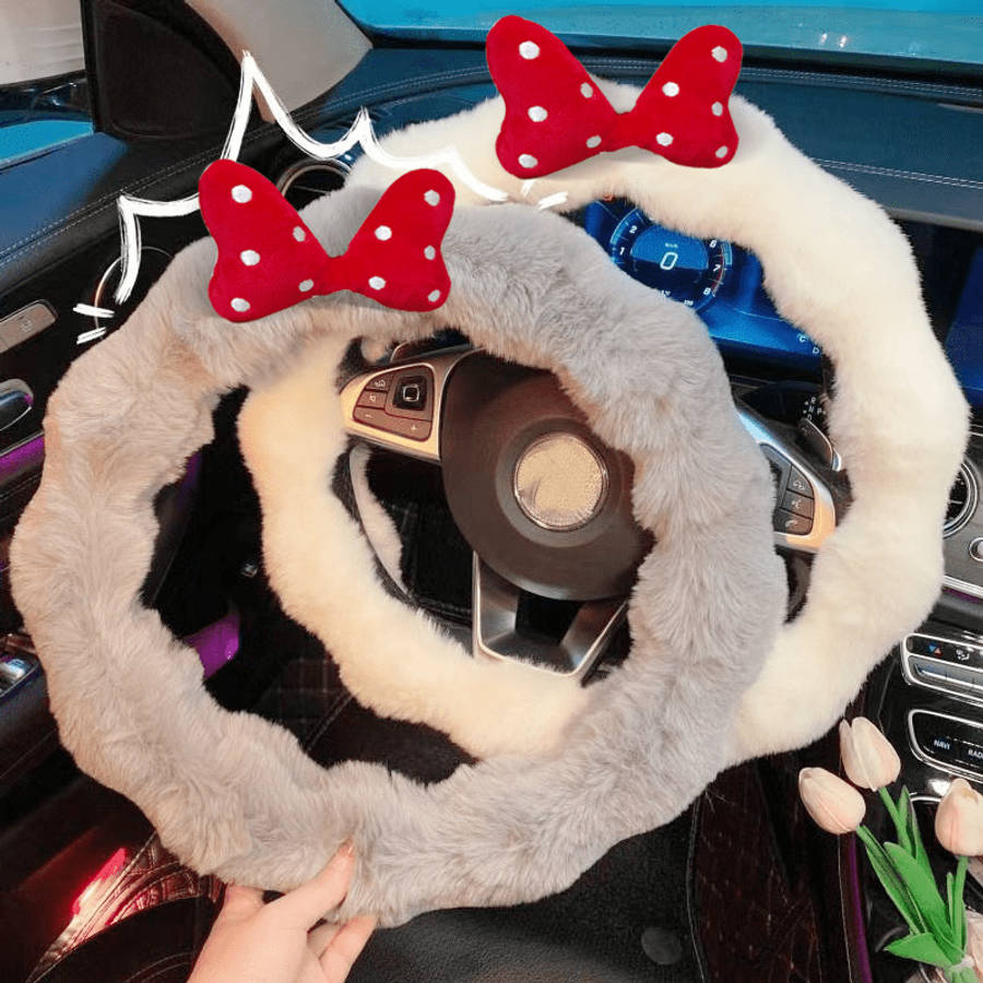 Car Steering Wheel Cover Red Size 38Cm/14.96In