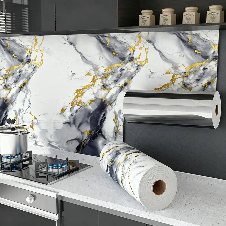 Floor Stickers Color Black Gilt Size 40X1000Cm Is 15.7X394In