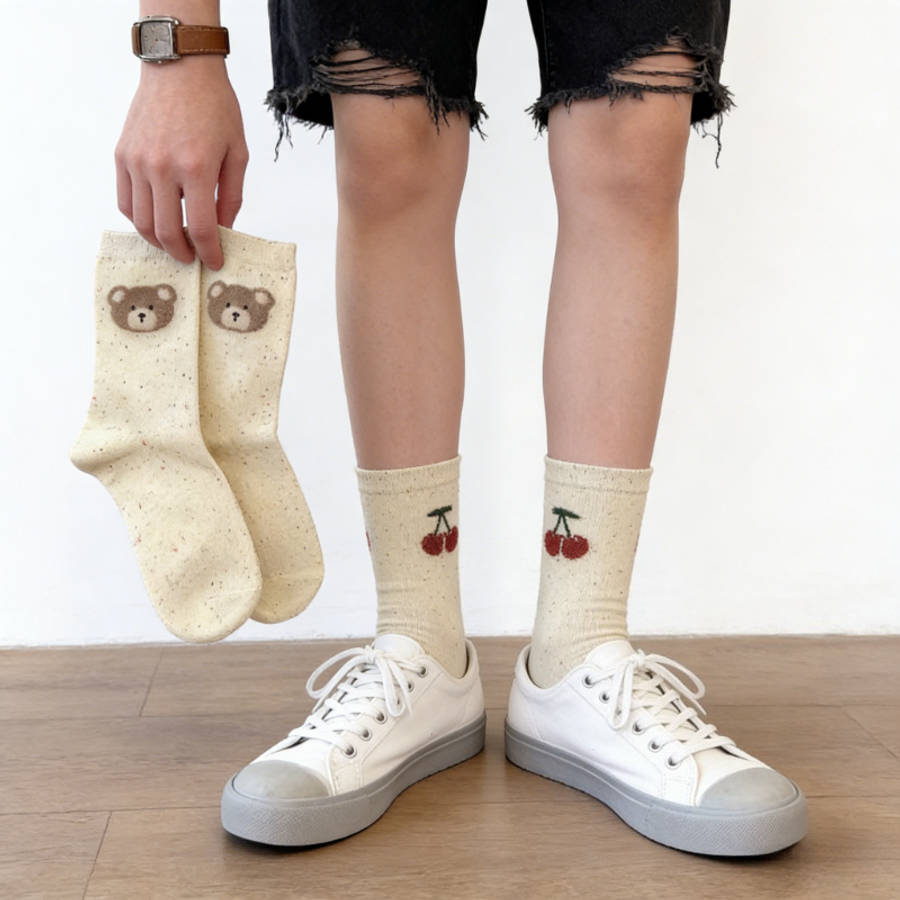 Women S Socks Color 2Bows2Hearts Size One Size Fits All