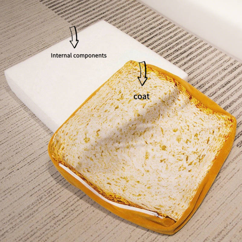 Pet supplies color Toast Cushion 40cm Style Onesize