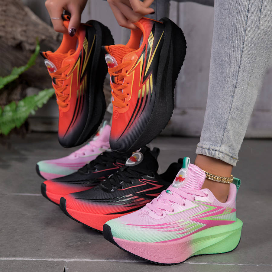Women S Sneakers Color Black Orange Sizeuk 4.5