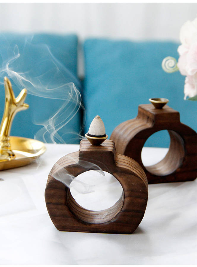 Incense Burner Color  Black Wood Incense Burner