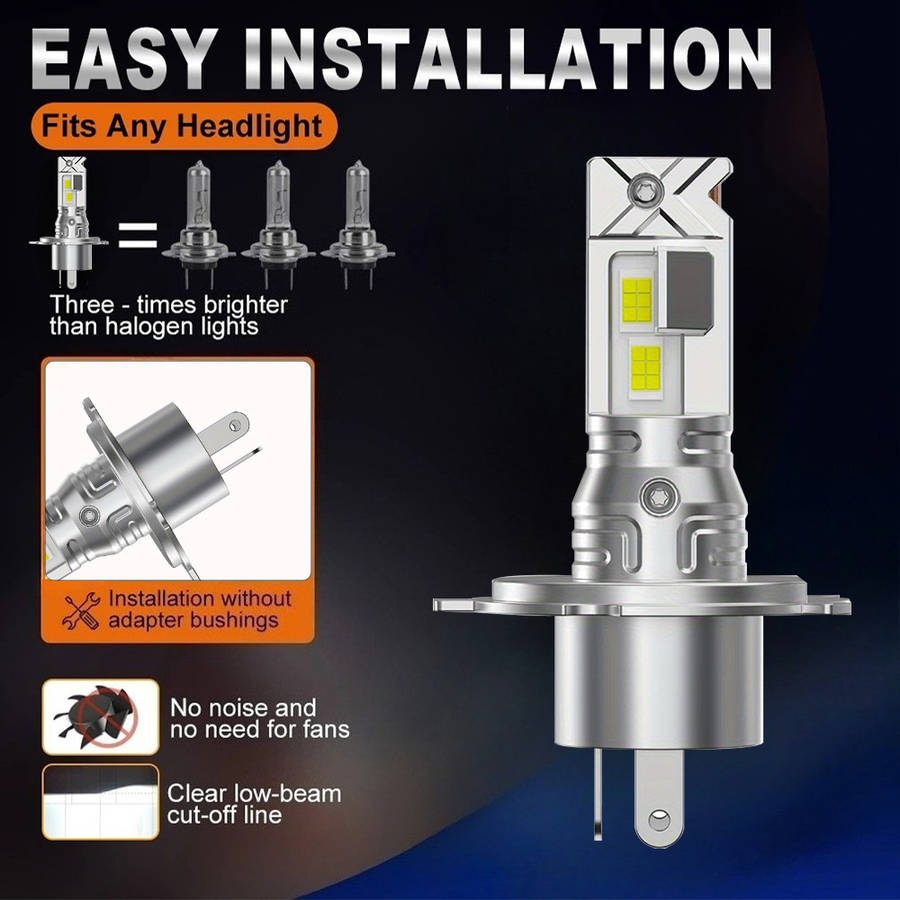 Car Lights Quantity 2Pcs H4
