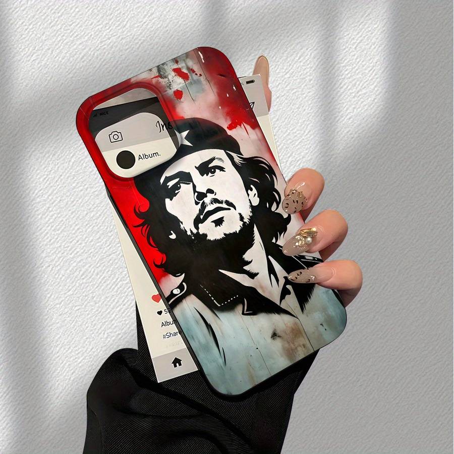 1Pc Black For iPhone 12 Pro Che Guevara Pattern Designs Phone Case