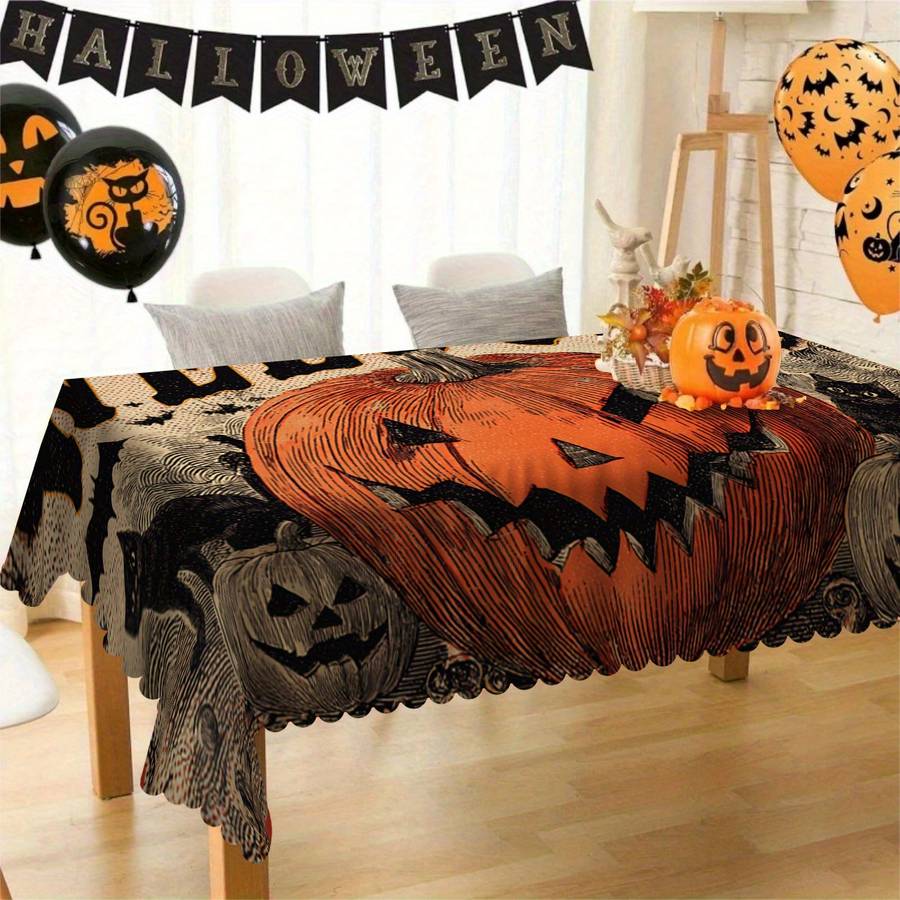 Halloween tablecloth decoration size 55inch x 70inch 140cm x 180cm or rectangular