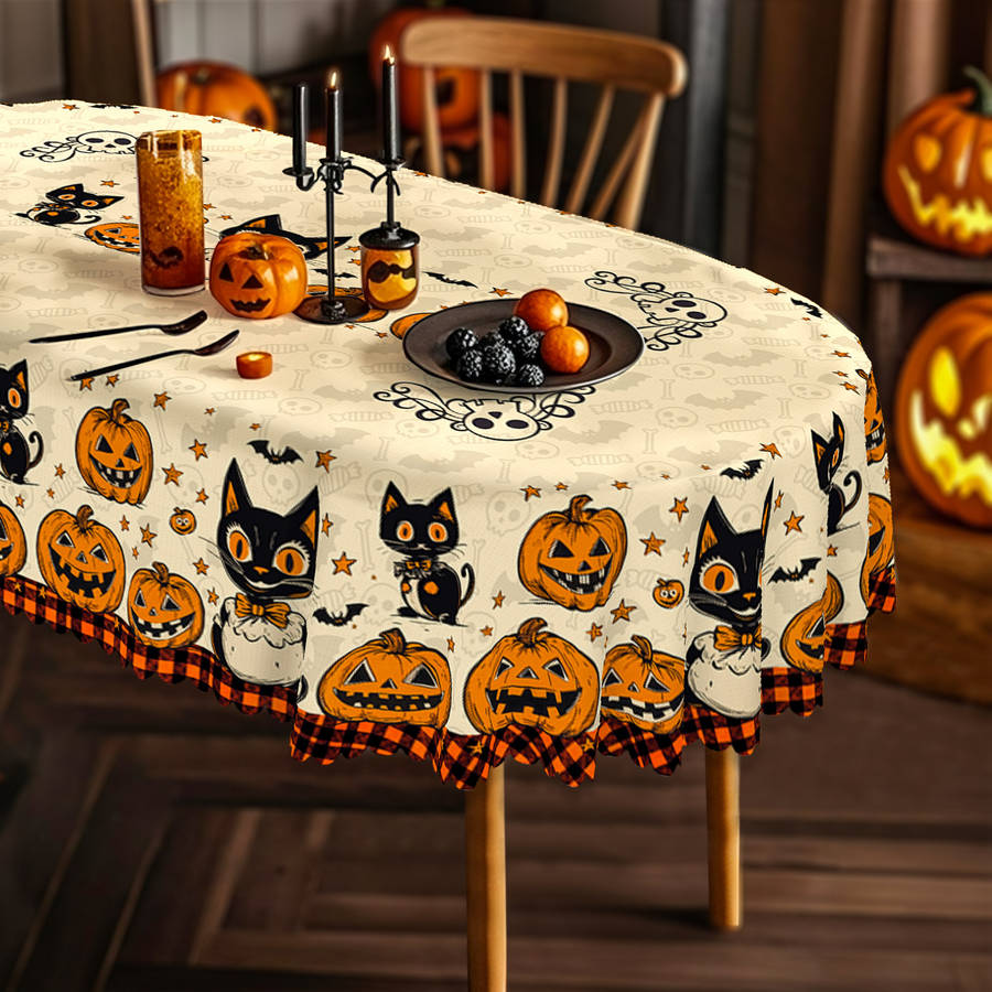 Halloween tablecloth decoration size Round 152.4152.4cm