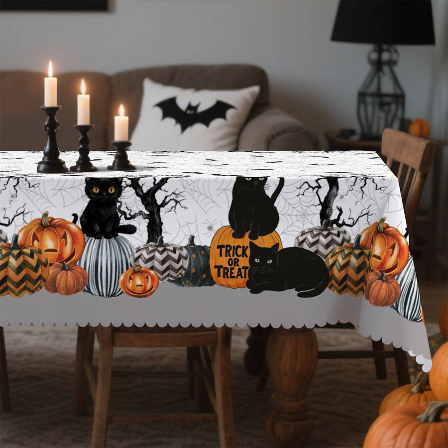 Halloween tablecloth decoration size Rectangle 60x120inch or 152x305cm
