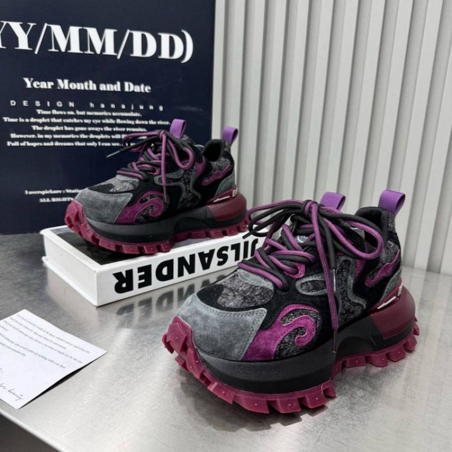 Women S Sneakers Color Purple Sizeuk 5
