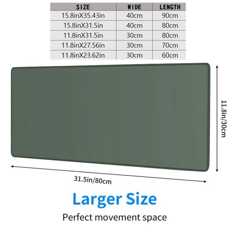Mouse Pad Size 15.8X23.62In   Quantity 1Pc
