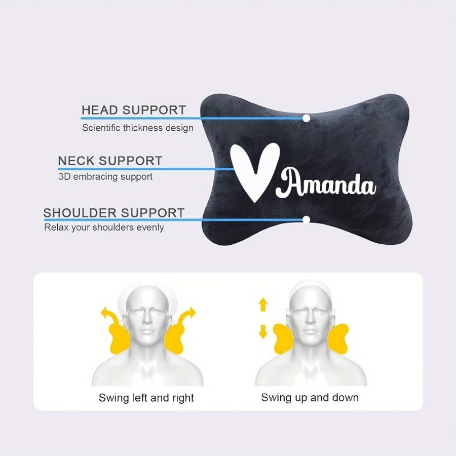 Car Seat Cushion Love Style Font 5