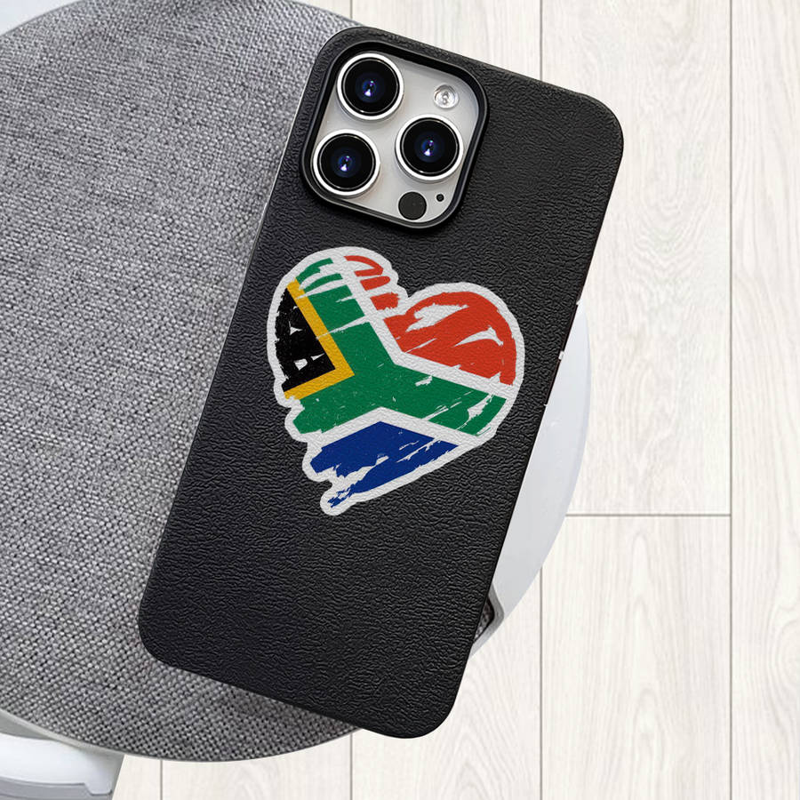 1Pc Ivory White For iPhone 11 Pro South African Flavor Heart Phone Case