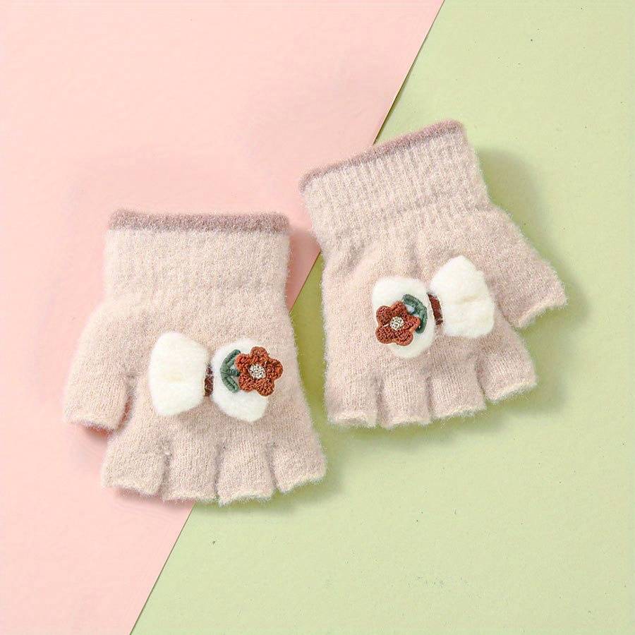 Winter Gloves Color Beige Color Size 1 To 4Y