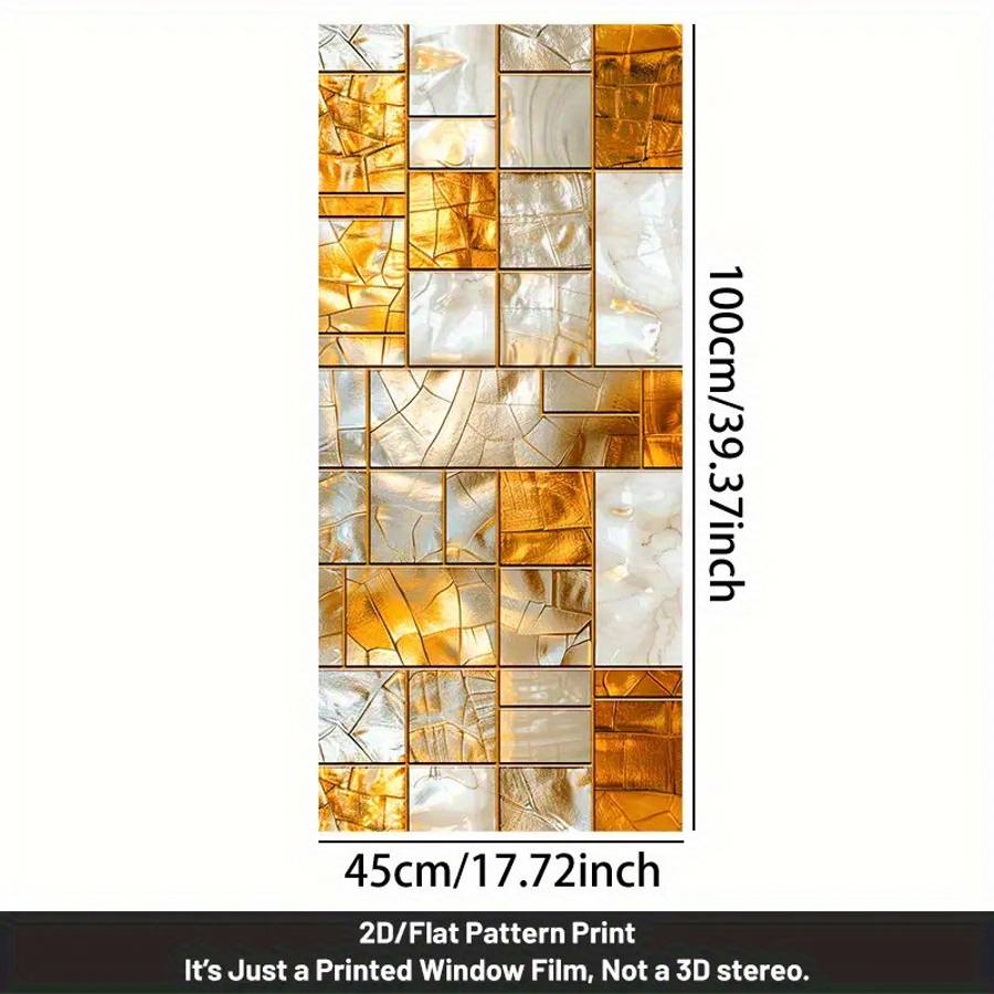Stylish Waterproof Window Film size 50.01x89.99cm
