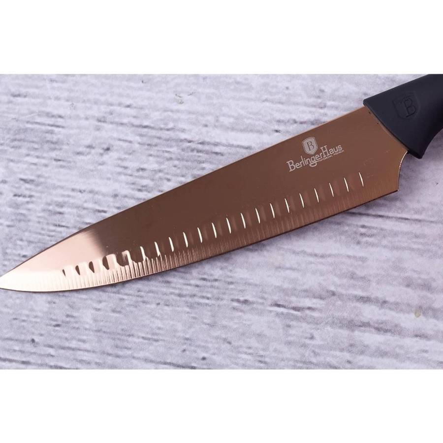 Kitchen Knives Color Rose Goldenblack