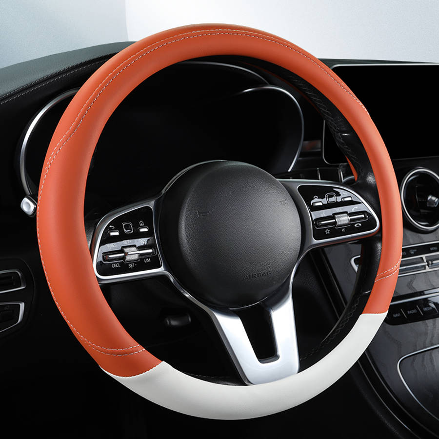 Car Steering Wheel Cover Orange