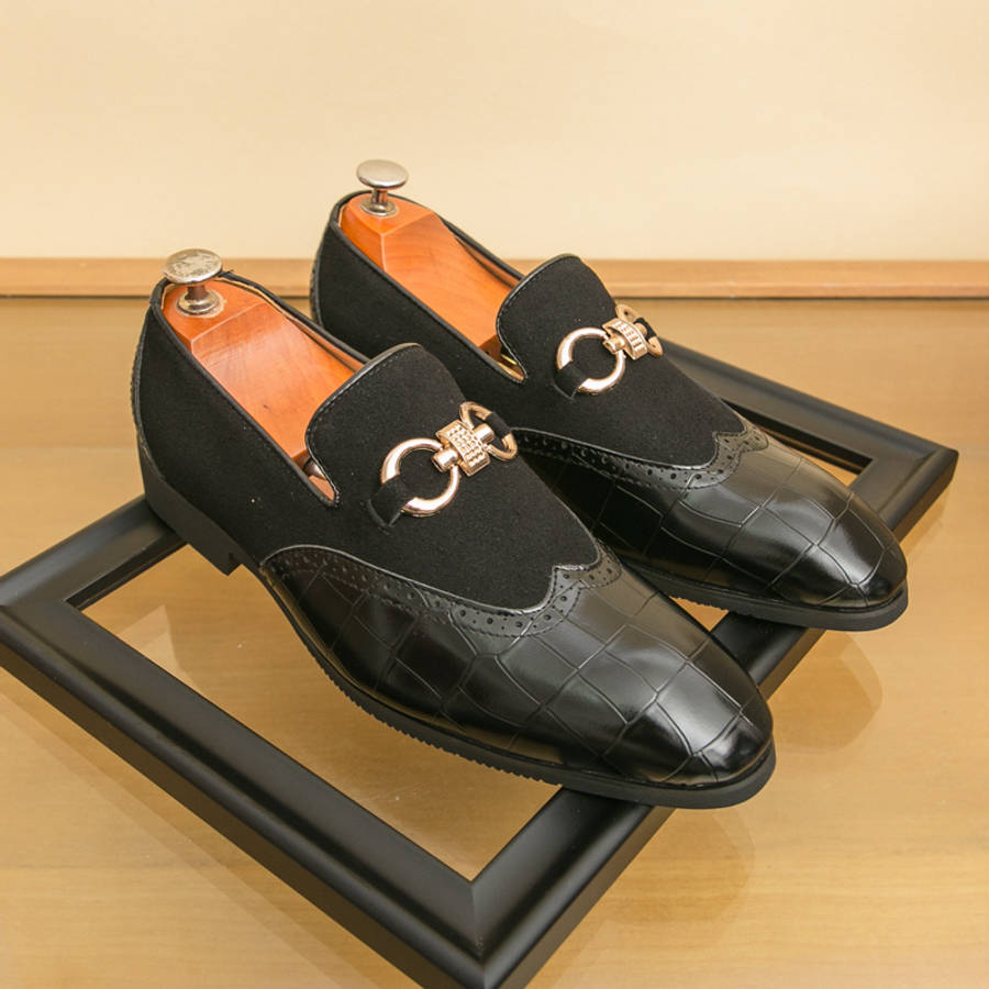 Mens Leather Shoes Color Black Sizeuk 8.5