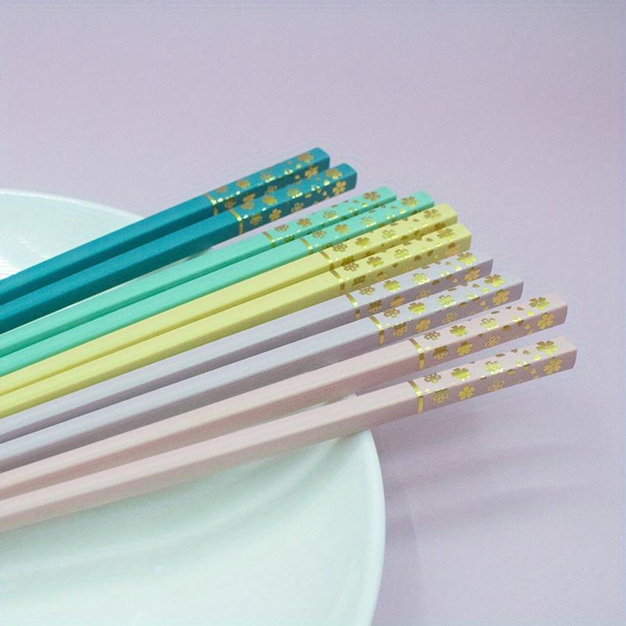 Chopsticks Color Black Golden Stamping Great Wall Quantity10 Pairs