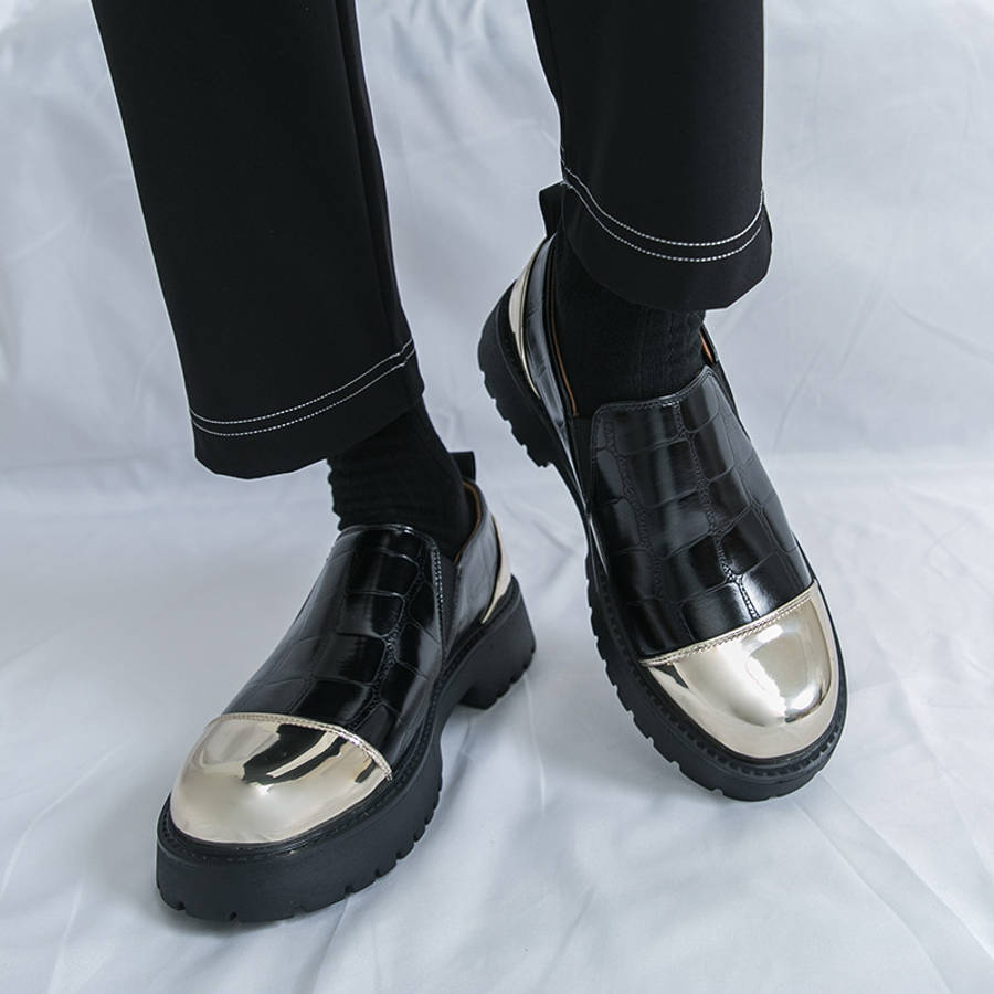 Mens Leather Shoes Color Black Sizeuk 8