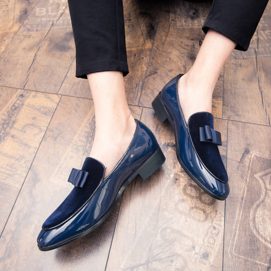 Mens Leather Shoes Color Blue Sizeuk 10