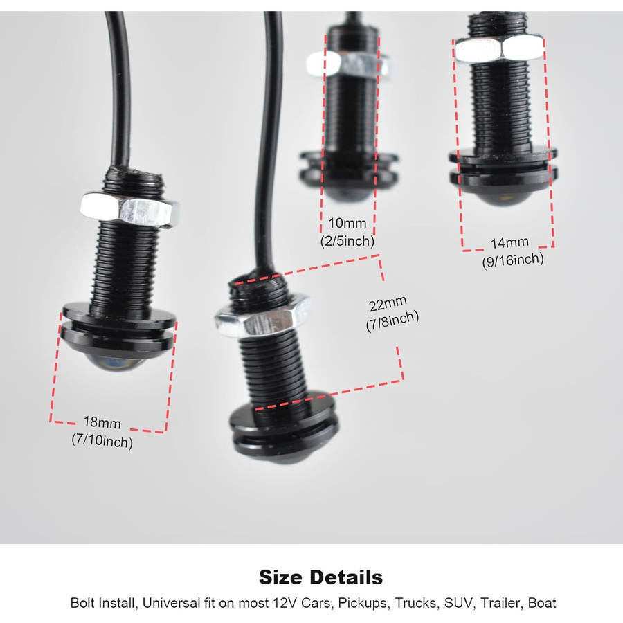 Car Lights Color Red Glow Quantity 5Pcs