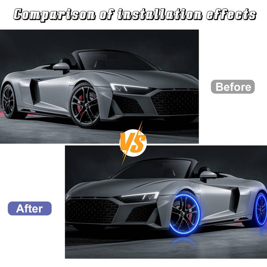 4pcs Vibrant LED Tire Valve Lights USB Rechargeable Multi-Color Flashing Wheel Cap
