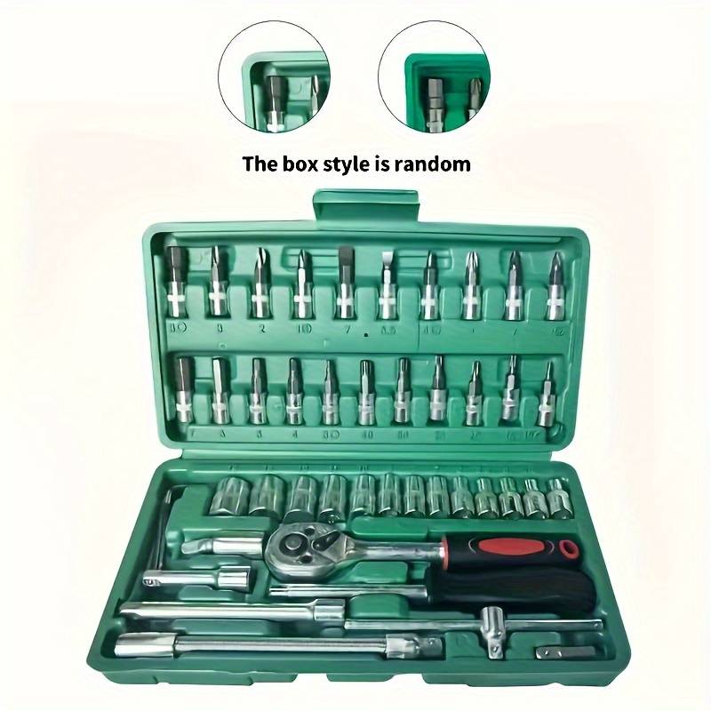 Screwdriver Bit Tool Set Color Black 46 Piece Set
