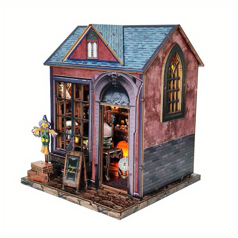 Building Toy Architectural Model Toy Set Style Dark House