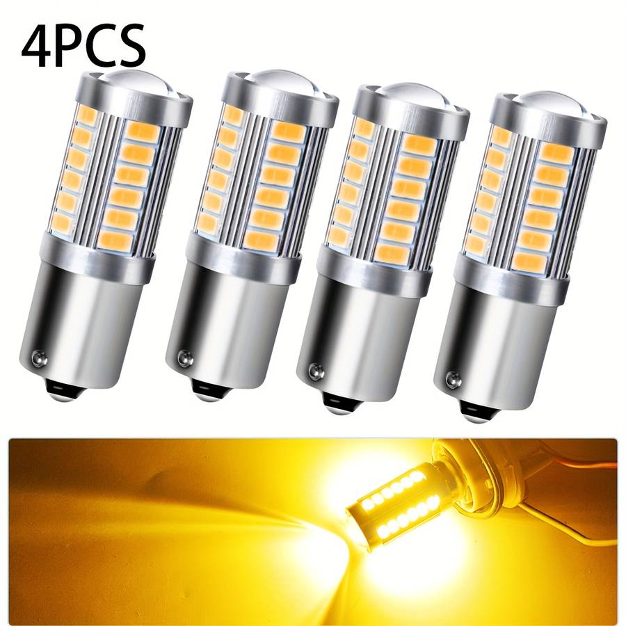 Car Lights Items 4Pcs1157 Bay15D P21 5W Red