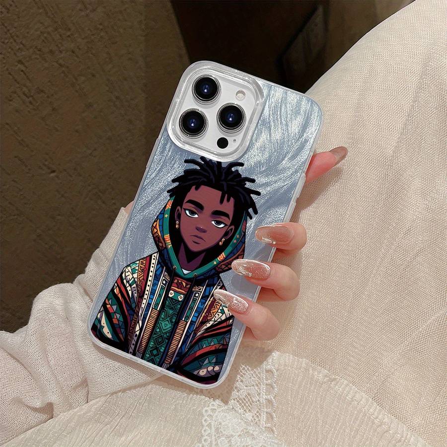 1Pc Transparent For iPhone 12 African Youth Phone Case