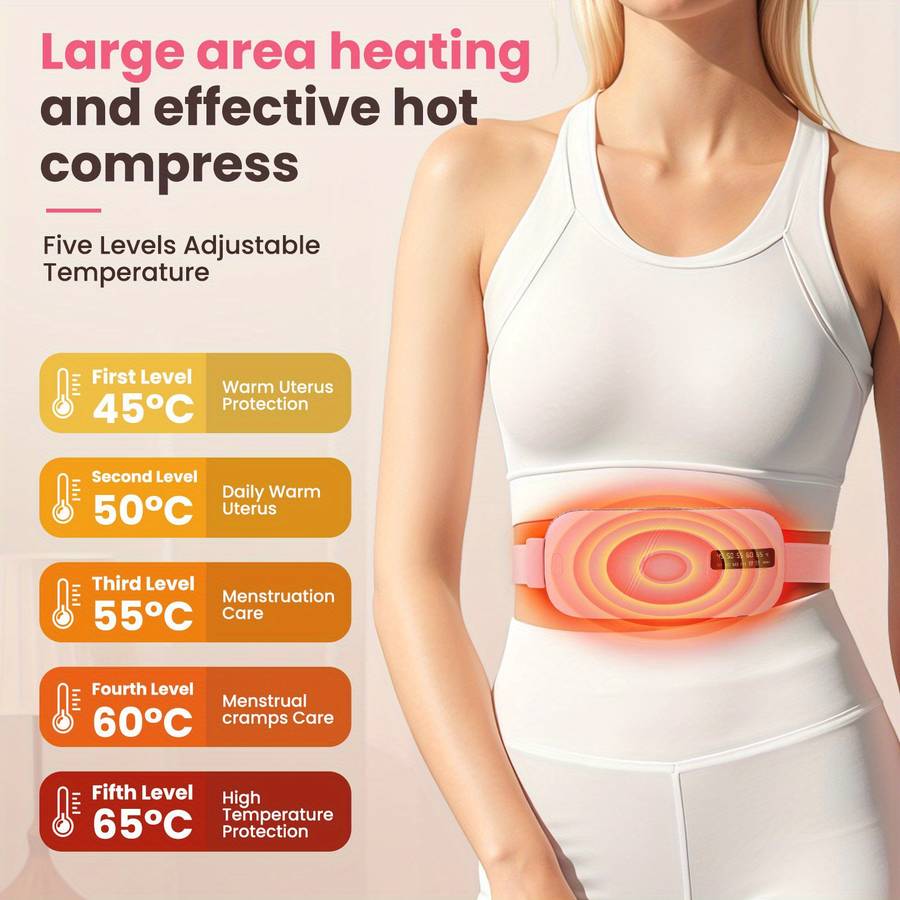 Portable Electric Heating Massage Pad With5 Levels Of Heat