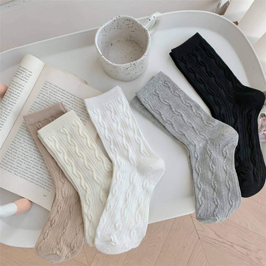 Women S Socks Color Mixed Color 5 Pairs Size Onesize