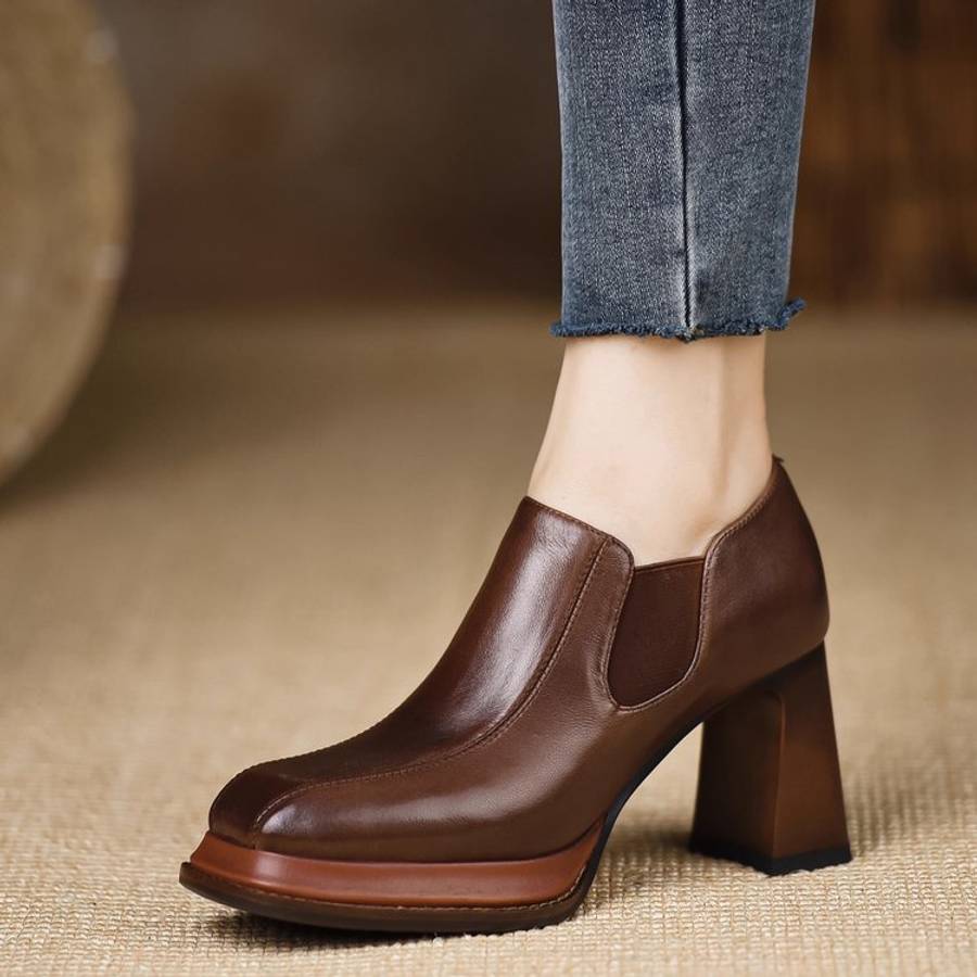 Women S High Heels Color Brown Sizeuk 5