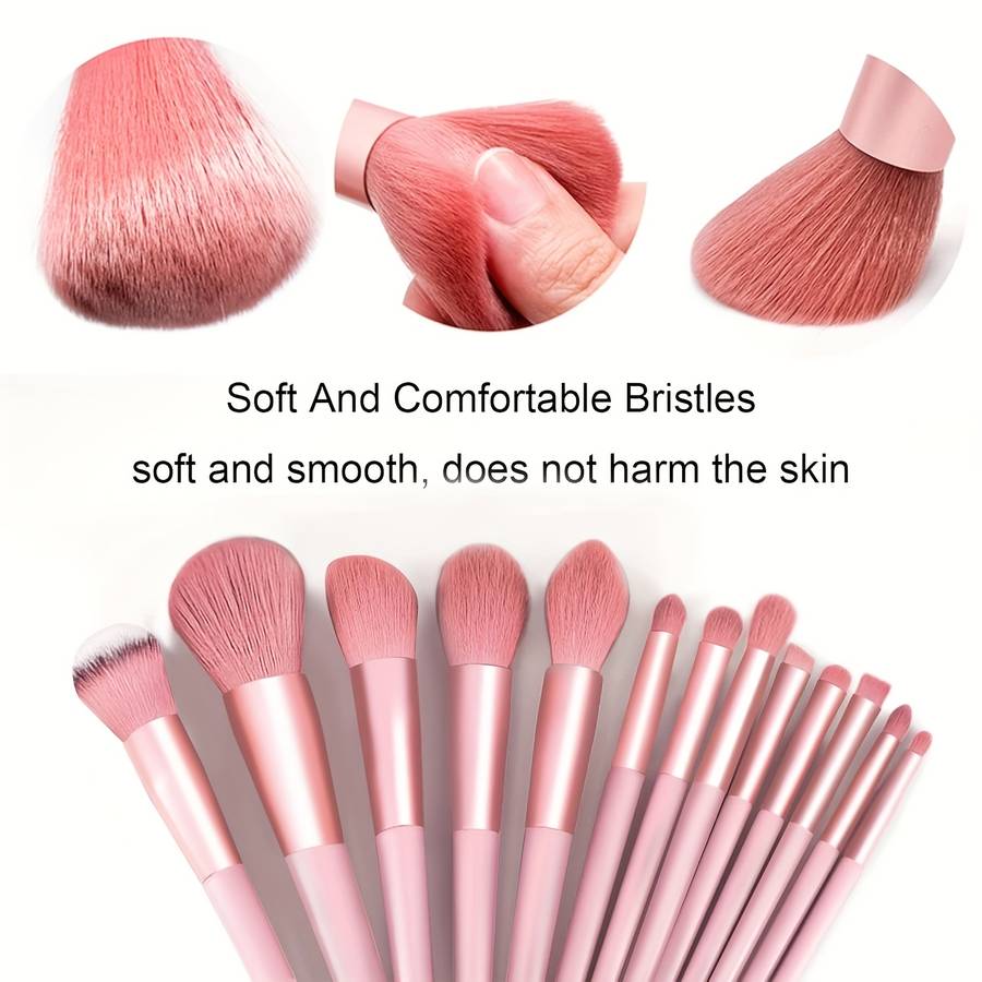 Makeup Brush Set Color 14Piece Set Includes Storage Bag