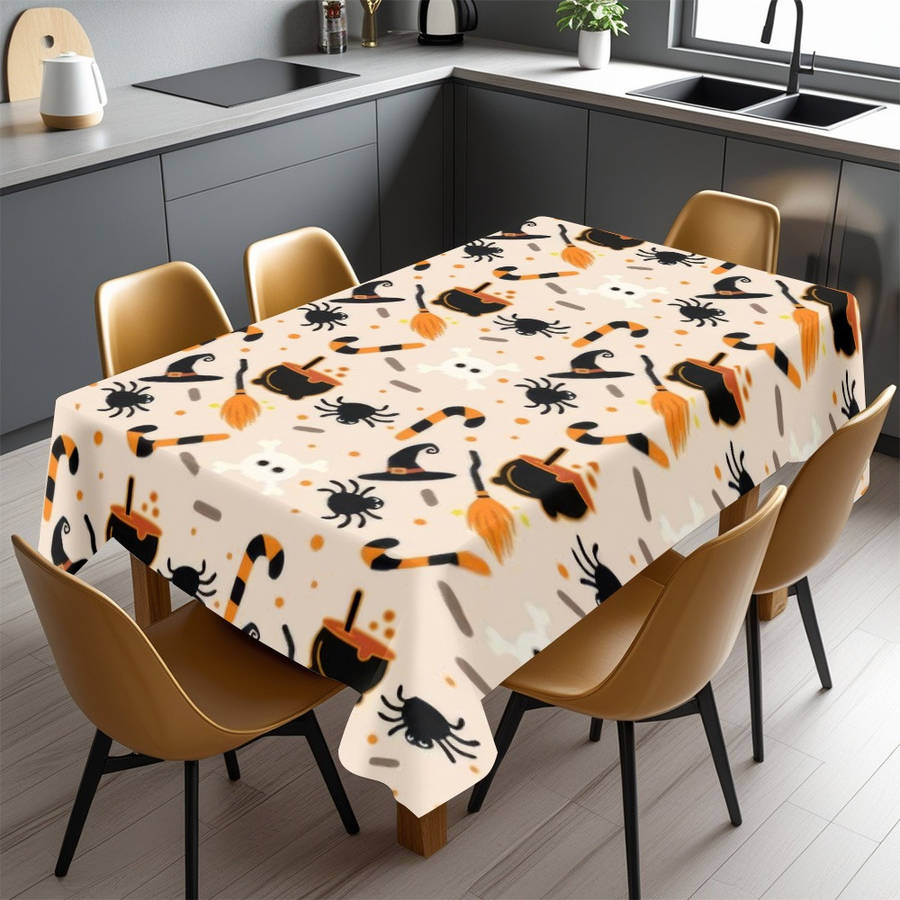Halloween tablecloth decoration size 140 x 360 or 55 x 141inch
