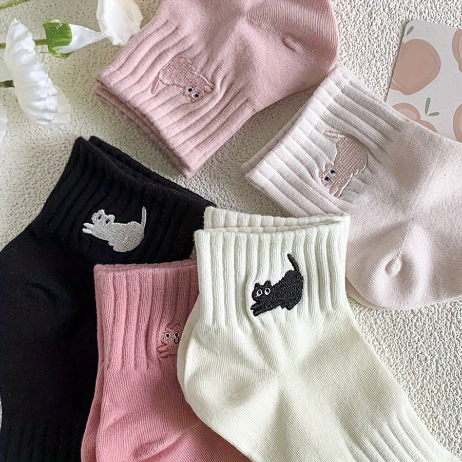 Women S Socks Color 5Pcs Mixed Color Size Onesize