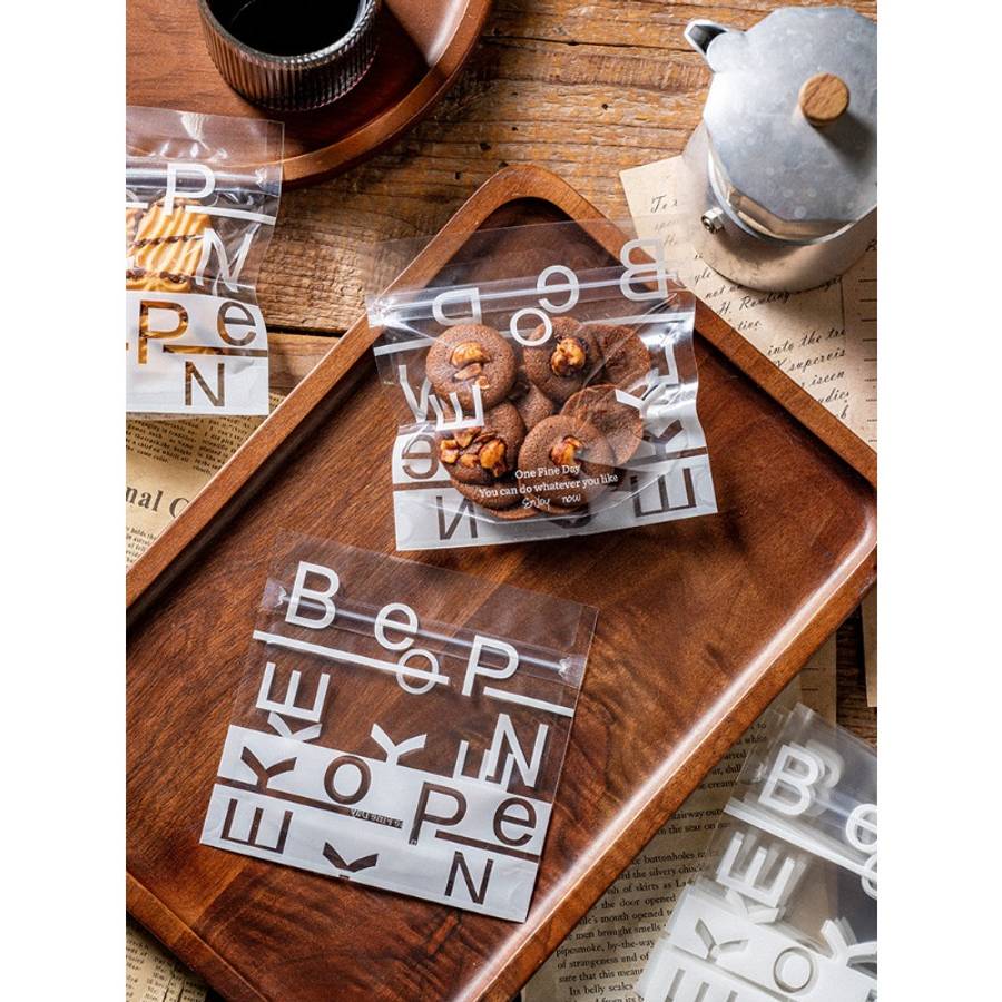Food Storage Bags Color Letter 1 13.5 * 13.5  Bottom 5Cm