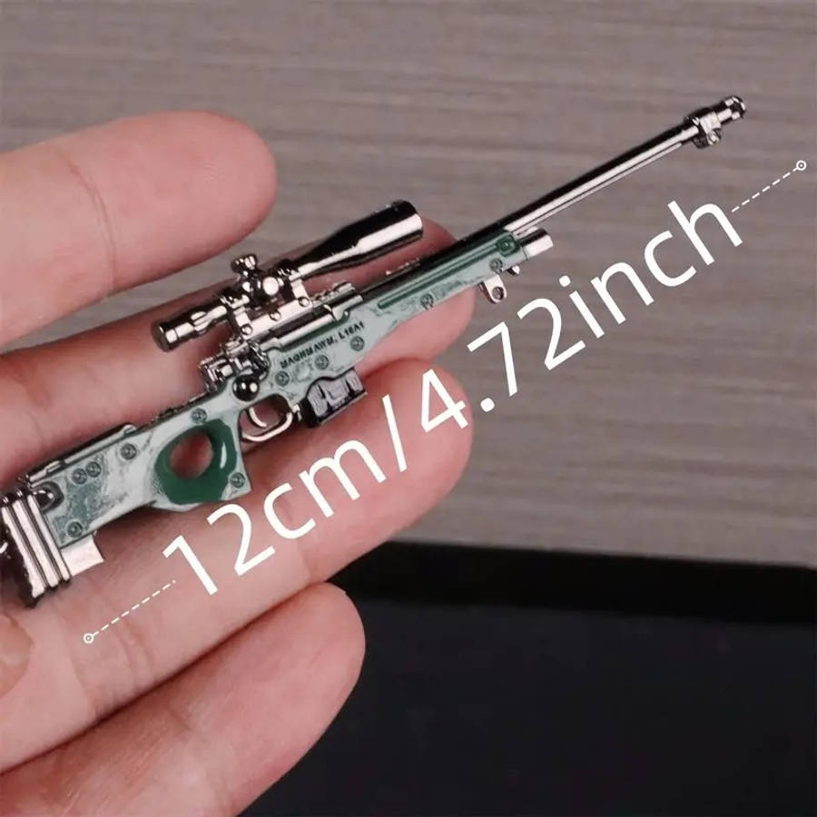 6Pcs Artistic Reliable Weatherproof 6Pcs Military Assault Rifle Keychain For