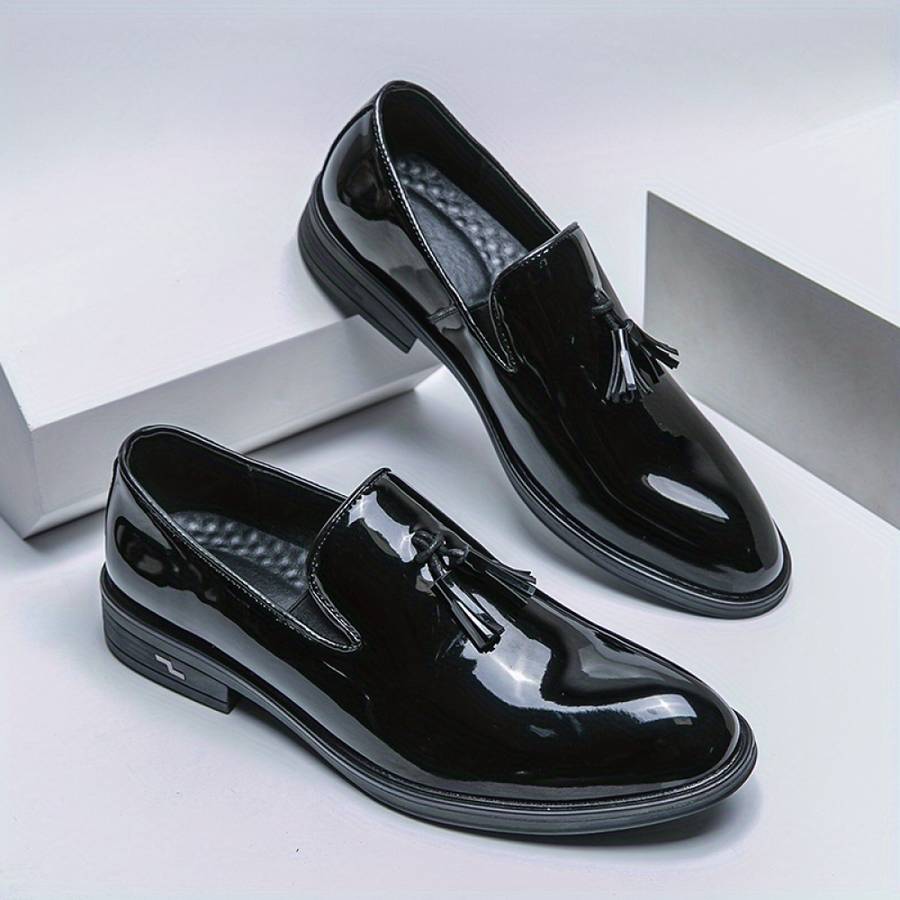 Mens Leather Shoes Color Black Sizeuk 8