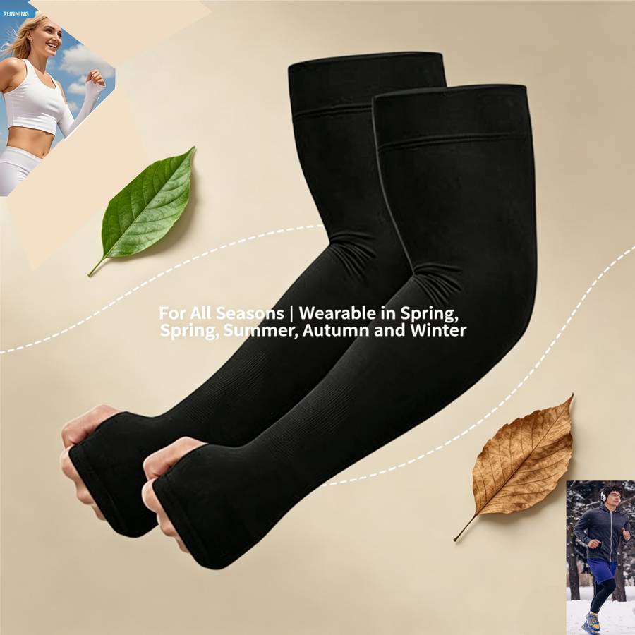 Sunscreen Sleeves Color 15 Pairs 5 Black 5 White 5 Gray