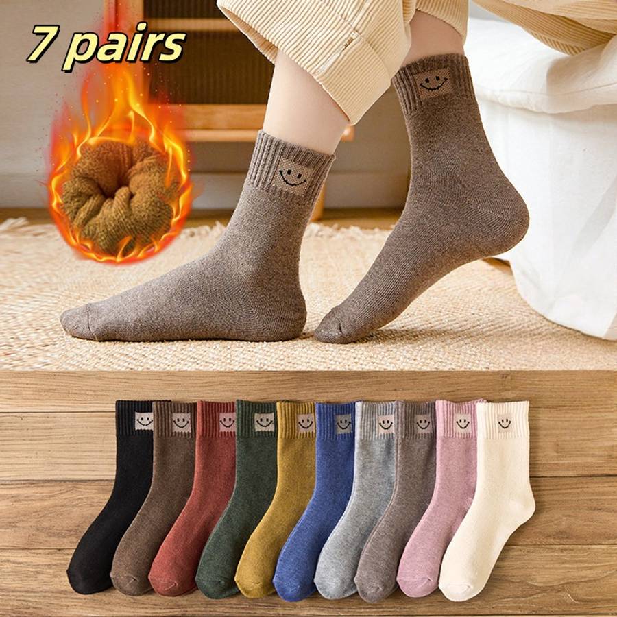 Women S Socks Color Random 7 Pairsmixed Colors Size Onesize