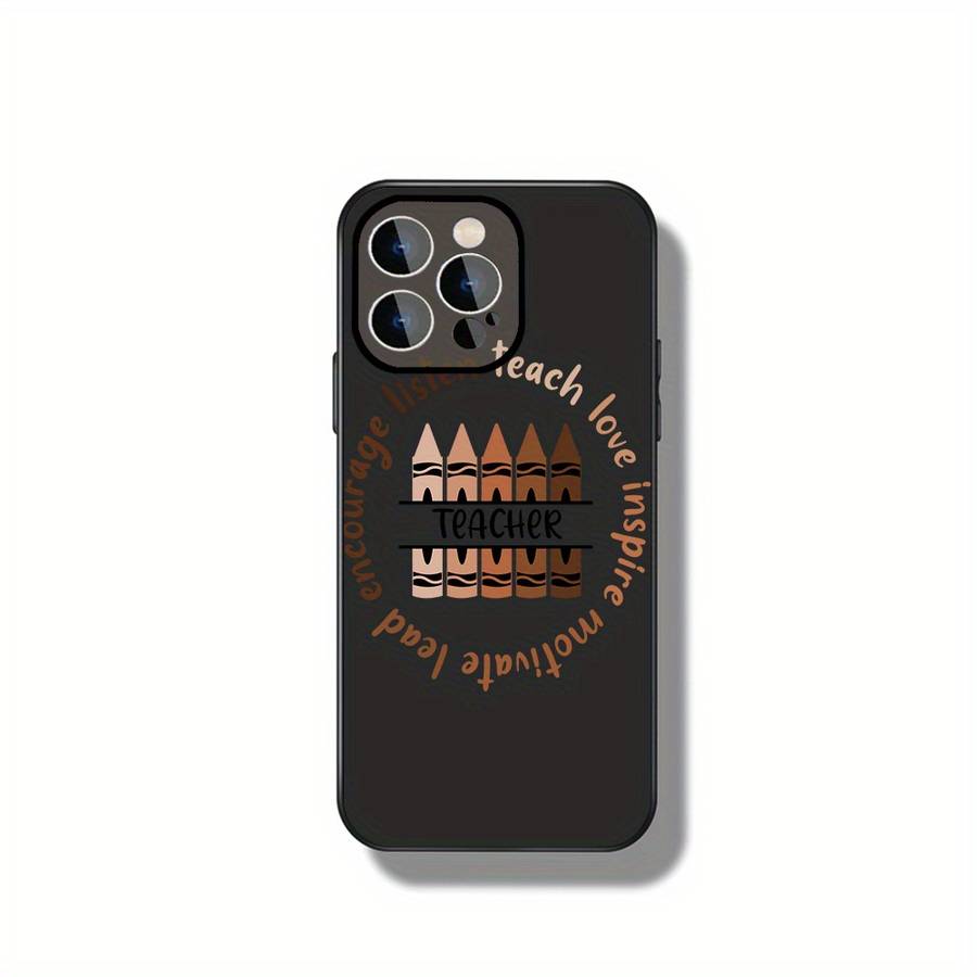 1Pc Black For iPhone 16 Plus Educators And Learners Phone Case