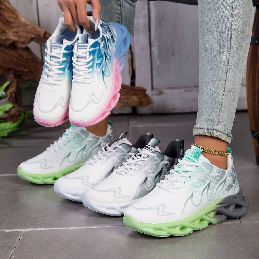 Women S Sneakers Color Green Sizeuk 5.5